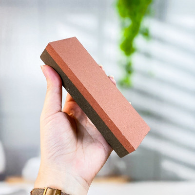 Combo Dao gọt hoa quả KAI có nắp đậy cán gỗ nội + Đá mài dao kéo nội địa Nhật Bản