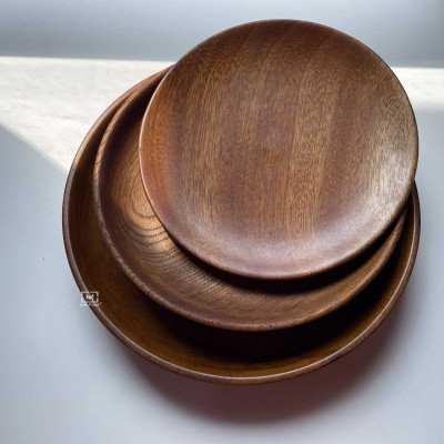 ĐĨA GỖ TRÒN ĐỰNG ĐỒ ĂN CAO CẤP HÀNG XUẤT KHẨU HÀN