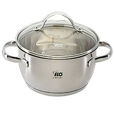 Nồi Inox ELO Luna Plus 24cm vung kính dùng bếp từ Hàng chính hãng