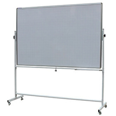 Bảng di động 2 mặt trắng viết bút lông Poly có kẻ ô ly Bavico-1,2x1,2m