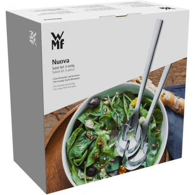 Bộ Bát Và Thìa Salat Wmf 12.9390.9990 Nuova Hàng chính hãng