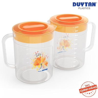 Ca Tulip Nhựa Duy Tân 2 Lít - Nhựa Trong Suốt, Có Vạch Chia | TriTin