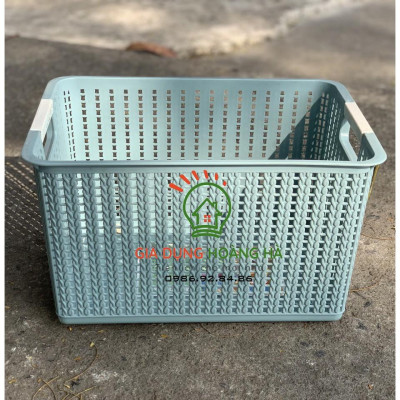 COMBO 3 RỔ ĐAN CHỮ NHẬT NHỰA VIỆT NHẬT CAO CẤP 3 KÍCH CỠ ĐỰNG ĐỒ DÙNG ĐA NĂNG