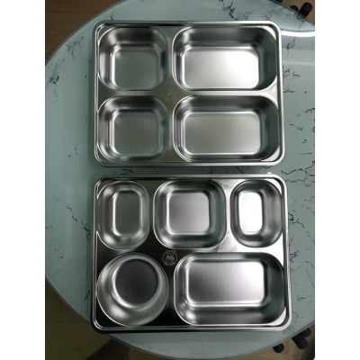 khay cơm GORILLA inox cao cấp 4 ngăn, 5 ngăn loại Trung