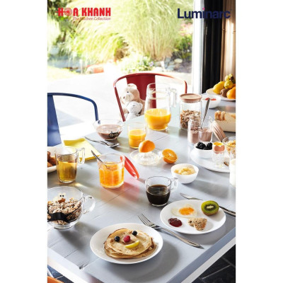 Đĩa Sâu Thủy Tinh Luminarc Diwali Trắng 20cm - bộ 6 đĩa - N3605