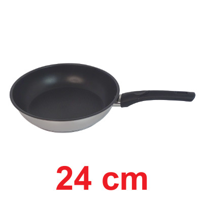 Bộ nồi chảo chống dính cao cấp Fivestar 6 món 3 đáy từ nắp kính ( tặng bộ sạn dừa 4 món )