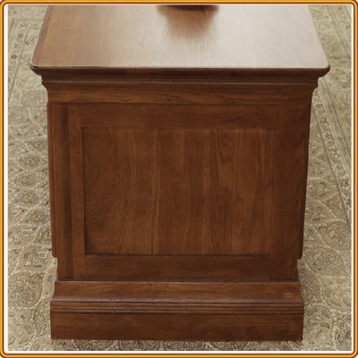 Bàn cafe bàn trà 2 tầng gỗ sồi