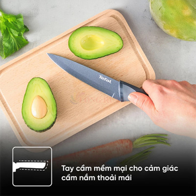 Bộ dao làm bếp và gọt trái cây phủ Titanium Tefal Fresh Kitchen 9cm/15cm K122S205 - Hàng chính hãng