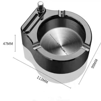 Gạt tàn có quẹt lửa (bật lửa) bằng kim loại cao cấp