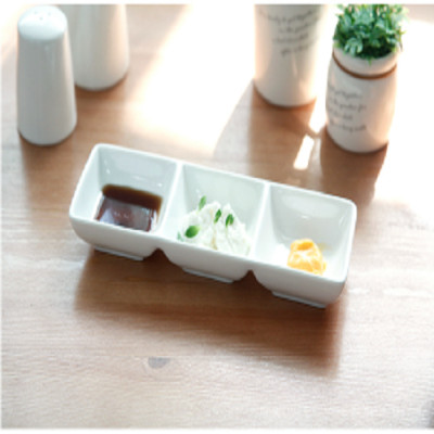 Khay nước chấm Kanghoa 3 ngăn 9" - Erato - Hàng nhập khẩu Hàn Quốc