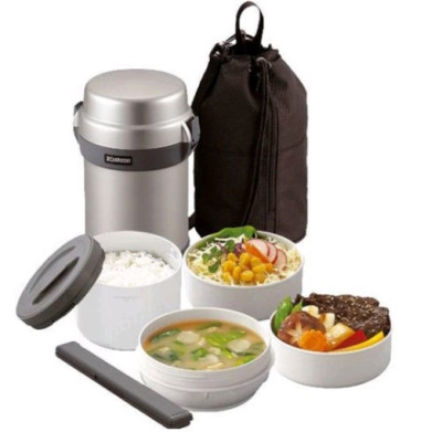 Hộp cơm giữ nhiệt 4 ngăn Zojirushi SL-JAF14-SA 1,27L, hàng chính hãng