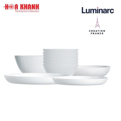 Đĩa Sâu Thủy Tinh Luminarc Diwali Lines 20cm - bộ 6 đĩa - Q1662