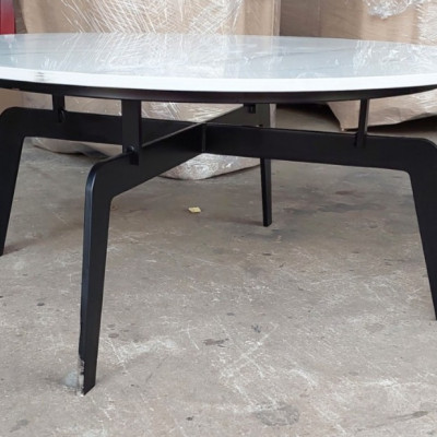 Bàn trà mặt đá ceramic Tundo chống trầy xước