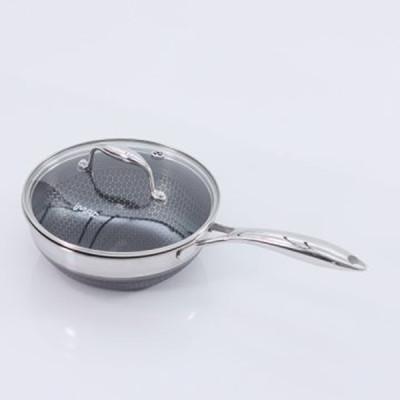 [Hàng chính hãng] Chảo xào/ đa năng sâu lòng inox iMat Hybrid Blackcube 20cm, Phủ chống dính Ceramic đen