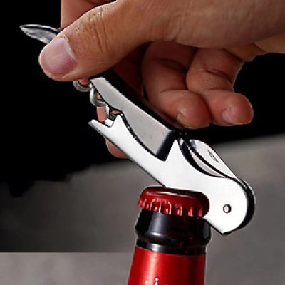 Dụng cụ mở nắp chai, mở rượu vang, khui hộp nhanh chóng và tiện lợi inox bền đẹp rất được ưa chuộng tại Nhật Bản - Pink parot