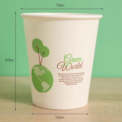 SET 50 Cốc Giấy Dùng Một Lần Chịu Nhiệt Không Rò Ri Chất Liệu An Toàn Đa Năng - Cốc Dùng 1 Lần Uống Nước Ly Giấy Uống Nước - HÀNG CHÍNH HÃNG MINIIN