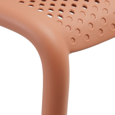 Ghế nhựa đúc liền khối tựa lưng dạng lưới