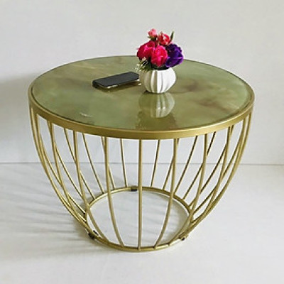 Bàn trà chén BTMSF8 Tundo mặt kính cường lực mẫu mới