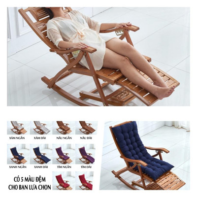 Ghế Bập Bênh Thư Giãn Kiểu Dáng Mới ( Tặng Kèm Nệm ) - Ghế Thư Giãn Bập Bênh Khung Chắc Chắn