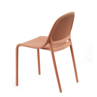 Ghế nhựa đúc liền khối tựa lưng dạng lưới