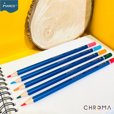 Bộ chì màu cao cấp Marco Chroma Công nghệ glide  12, 24, 36, 48, 72 ,100 Màu