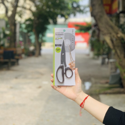 Kéo văn phòng không gỉ  Echo Metal - Made in Japan (Giao màu ngẫu nhiên)