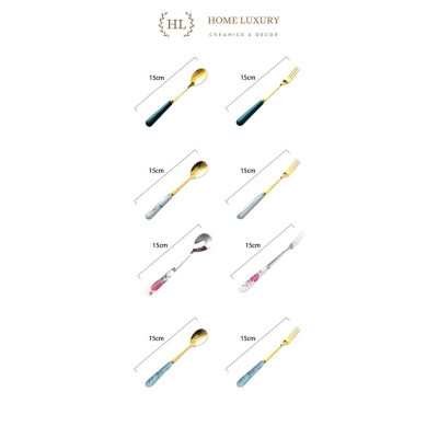 Thìa cafe - Nĩa(Rĩa) size Bé | THÌA NĨA INOX CÁN SỨ