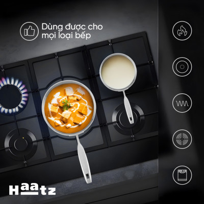 Quánh Inox 316 đúc nguyên khối Hàn Quốc vung kính đáy từ bảo hành 5 năm