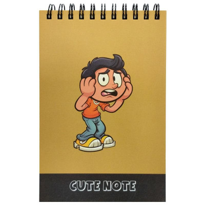 Sổ Lò Xo Teen Không Kẻ Có Chấm 80gsm Cute Note - The Sun - Mẫu 1