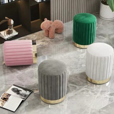 Ghế đôn tròn Juno Sofa đế sắt mạ JN4