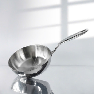 Chảo Sâu Lòng Inox 316 Đúc Liền Khối Hàn Quốc, size 20/24/26cm, Dùng Mọi Loại Bếp, Chống Dính Tự Thân