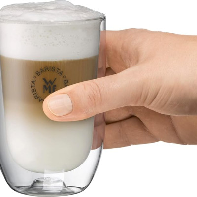 Bộ 2 cốc WMF Barista Latte Macchiato 280ml 2 lớp chịu nhiệt Hàng chính hãng