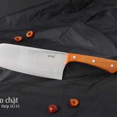 Bộ 5 dao thép không gỉ cán gỗ iMat