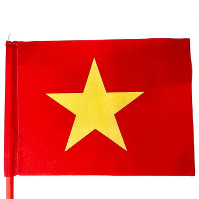 Cờ Đỏ Sao Vàng Việt Nam 1 Mặt Cầm Tay - 26 x 19 cm