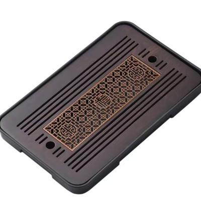 BỘ KHAY TRÀ NHẬT NÂU ĐEN PHONG CÁCH NHẬT BẢN CAO CẤP ( TẶNG DỤNG CỤ BƠM HÚT NƯỚC ,DUNG DỊCH - R -/ MH-ALK95 )