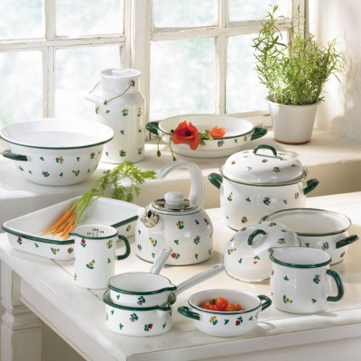 Bát Tô Riess Country Gmundner 0444-049 18cm 1,5L Streublumen Hàng chính hãng