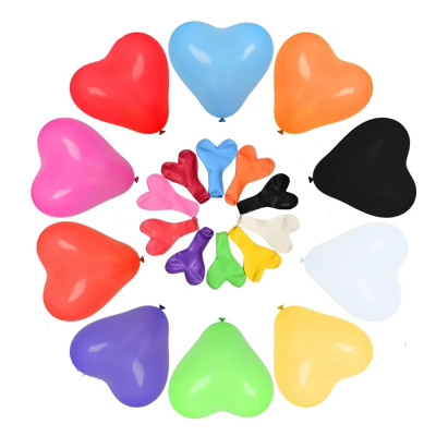 Bóng Tim 10" Loại Dày trang trí sinh nhật tiệc cưới