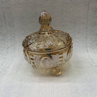 THỐ ĐƯNG MỨT TẾT THỦY TINH CÓ CHÂN MÀU VÀNG ( GIAO NGẪU NHIÊN ) - VD22