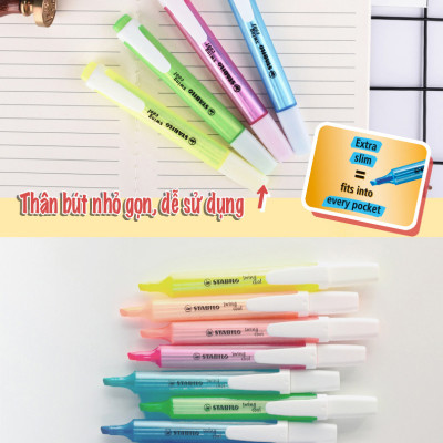 Bút dạ quang STABILO swing cool 275 - Tím phấn (155)