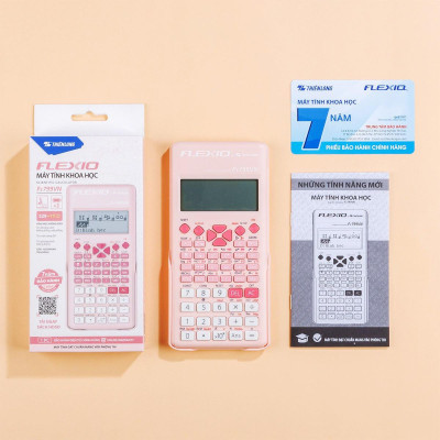 Máy Tính Khoa Học Flexio - Thiên Long Fx799VN - Màu Hồng - Mẫu 2