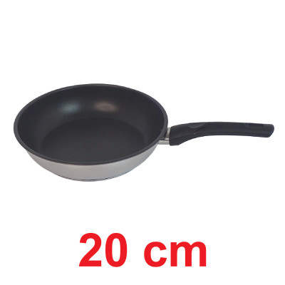 Bộ nồi chảo Fivestar 3 chiếc nắp inox 3 đáy bếp từ inox 430 quai silicon chống nóng