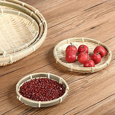 Mẹt tre ECOHUB trang trí đựng đồ ăn nhà hàng, khách sạn (đủ size)