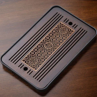 BỘ KHAY TRÀ NHẬT NÂU ĐEN PHONG CÁCH NHẬT BẢN CAO CẤP MH-QNK95