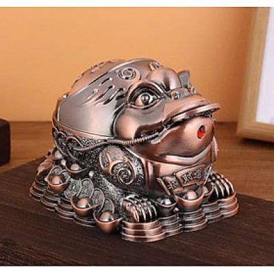  Dụng cụ Gạt Bụi Tàn để bàn Hình tượng Cóc vàng 3 chân ngậm tiền – biểu tượng chiêu tài lộc nổi bật trong phong thủy