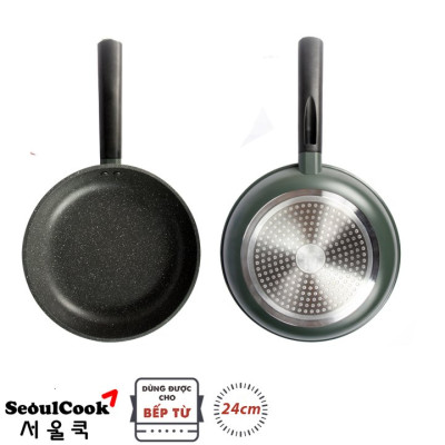 Nồi/ chảo đáy từ Induction chống dính cao cấp Hàn Quốc Seoulcook Healthy, thiết kế hiện đại, dùng được tất cả các bếp - Hàng chính hãng