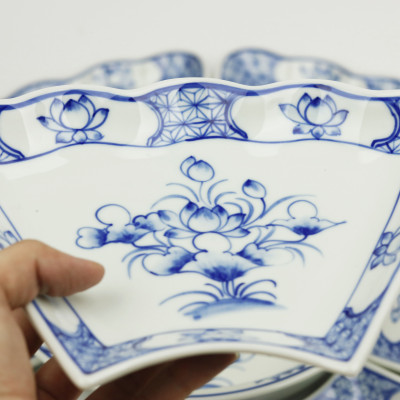 Bộ Đồ Ăn Hoa Mặt Trời Bát Tràng Men Ngọc - Khử Chì Và Kim Loại Nặng - Bèo Sen -55cm