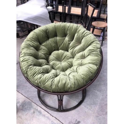 Ghế nệm tròn mây nhựa thư giãn Papasan