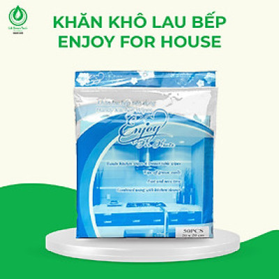Khăn lau bếp ENJOY for house, vải không dệt, dùng một lần, mềm mịn, dễ hút nước, độ đàn hồi tốt, khó rách