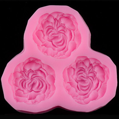 Khuôn silicon làm rau câu 3 hoa cẩm chướng cánh xoăn - Mã số 1479