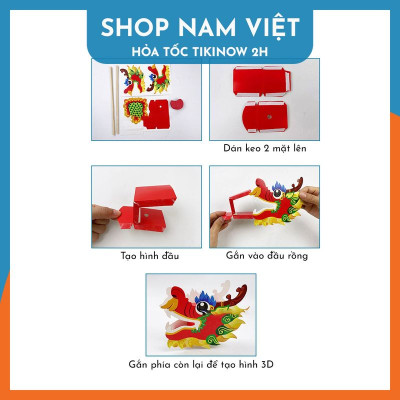 Rồng Giấy Trang Trí DIY Cỡ Lớn